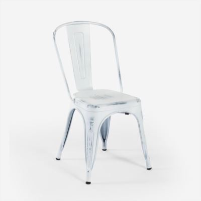 Sedia Industrial bianca (TS0081)