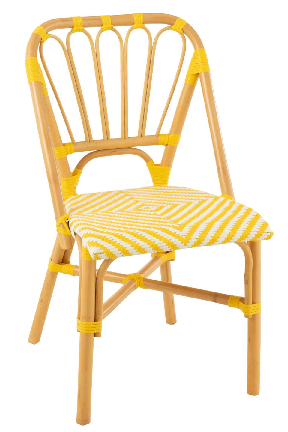 Sedia Rattan gialla (RATTAN100)