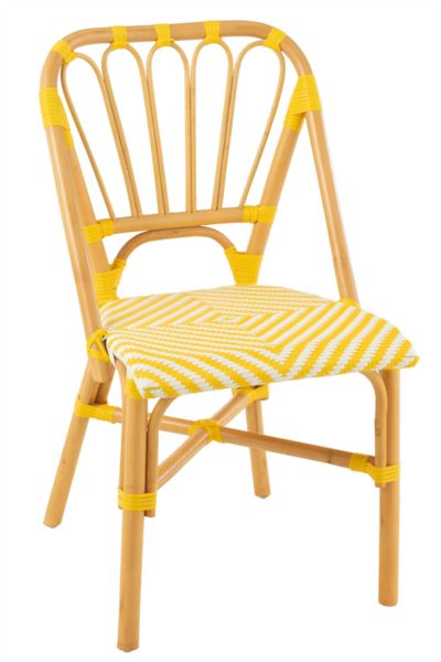 Sedia Rattan gialla (RATTAN100)
