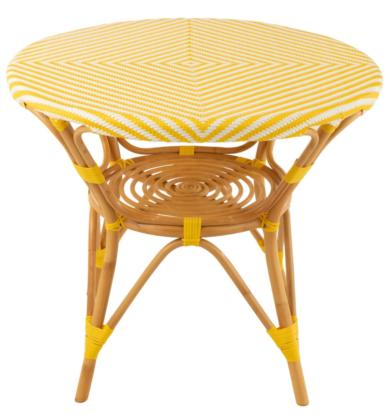 Tavolo Rattan giallo (RATTAN101)