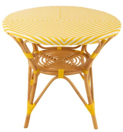 Tavolo Rattan giallo (RATTAN101)