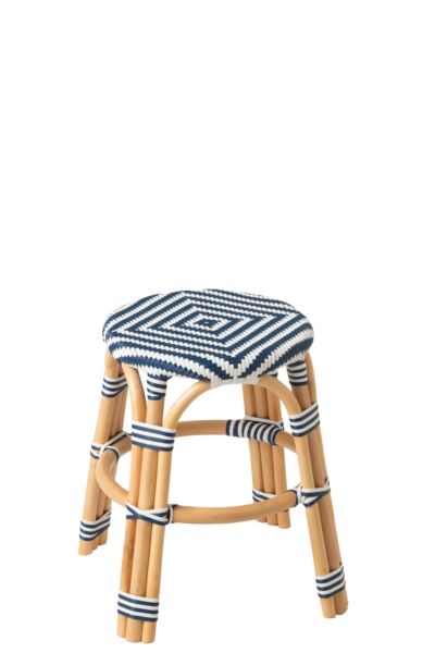 Sgabello Rattan blu (RATTAN204)